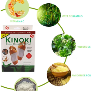 500/bax-Set 10 Plasturi Kinoki pentru Detoxifiere