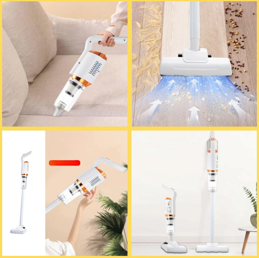 20per / bax Aspirator Vertical Fara Fir 2in1 - 120W, Baterie 2000mAh, Tehnologie Ciclonica - imagine 2