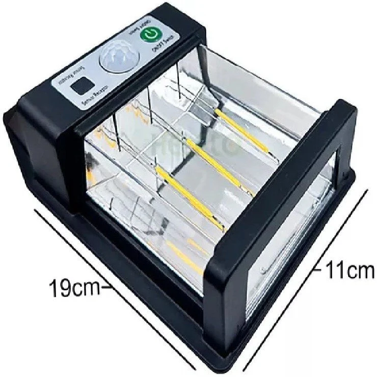100/bax - Lampa Solara de Perete 3W cu Senzor 600 LM - imagine 2