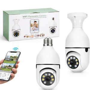 Camera supraveghere WiFi 8177HJ tip bec cu soclu E27 vedere nocturna
