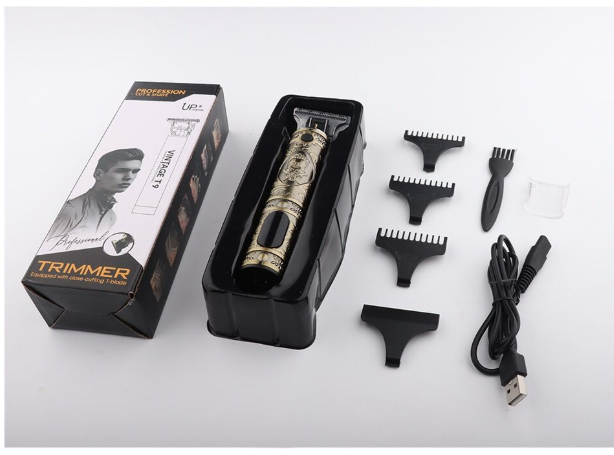 100/bax-Aparat de tuns fara fir, set, 4 piete de limitare, incarcare USB, plastic, 100-140g - imagine 2