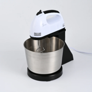 12/bax-Mixer Electric cu Suport și de Mână Luxeeo, 100W, Capacitate 1.7L, 7 Trepte de Viteză, Teluri din Inox pentru Aluat, Frișcă și Ouă, Cu Accesorii de Gătit