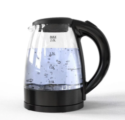 12/bax-Fierbator apa electric, Sokany SK-601, 2000 W, 2 litri, negru, baza rotativa de 360 grade, indicator luminos