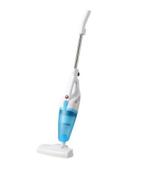 12/bax-Aspirator vertical, Filtru lavabil HEPA, 600W, Alb, Albastru