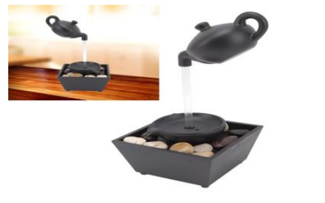 50/bax-Ornament pentru fantana de apa ceainic plutitor Alimentare cu baterie USB 5V Decorare cascada de masa cu lumini LED Pietre