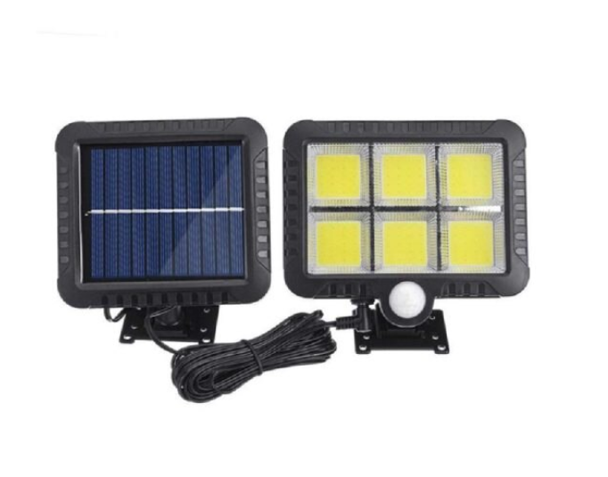 60/bax-Lampa solara LED, SL-F120, ABS, Lumina alba, Senzor de miscare/lumina, 15W, Negru - imagine 3