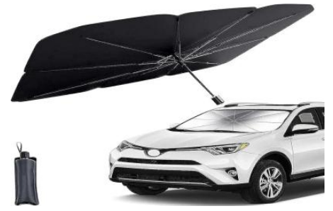 80/bax-Umbrela Parasolar pentru Parbriz Auto cu Protectie UV Promagg® – Pliabila, Protejeaza Interiorul Masinii de Caldura