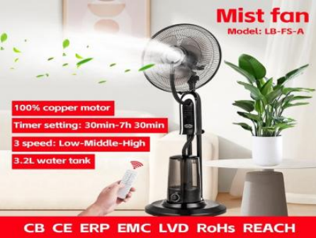 1/bax-Ventilator cu Pulverizare Apa pentru Racire Promagg® – Ventilator cu Umidificare, Ideal pentru Confort in Zilele Calduroase - imagine 4