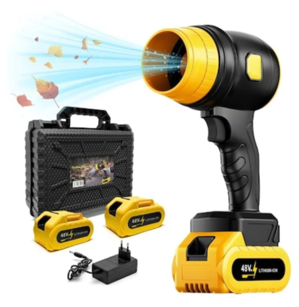 10/bax-Suflanta portabila, UniBox 48V, 1050W, 34000 RPM, 2 acumulatori