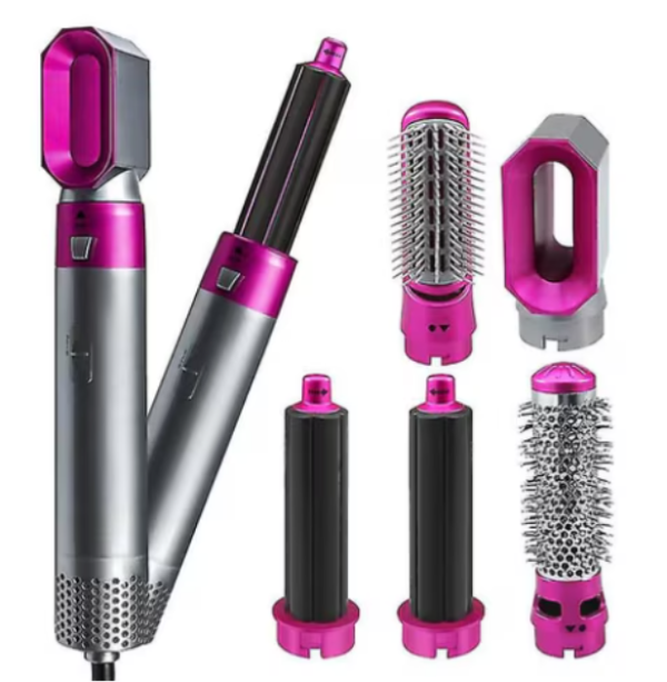 30/bax-Perie de Par si Uscator, 5 in 1, Multifunctionala, Creponare, Ondulare, Indreptare, Ceramica, 210 C, 22 x 4.5 cm