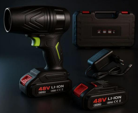 10/bax-Suflanta UniBox, 1000W, 148000RPM, portabila, set complet cu 2 acumulatori, negru, 22x14x8.5cm