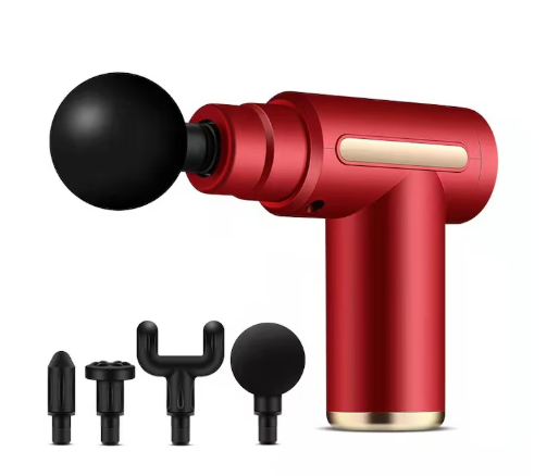 45/bax-Aparat masaj tip pistol Lipa Kar Mini, 4 accesorii, Rosu - imagine 2