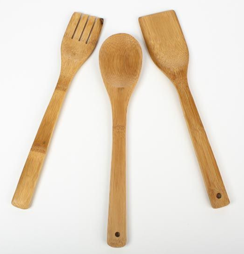 240/bax-Ustensile pentru Bucatarie 3/set, din Bamus 28cm - imagine 2