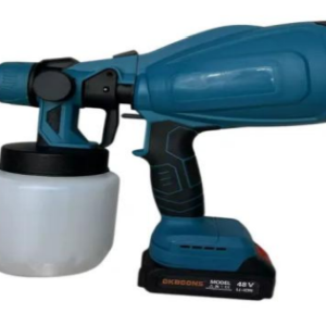 8/bax-Pistol de vopsit electric fara cablu, portabil, pentru gospodarie, Makita 18V, acoperire de otel pentru mobilier, aerograf, cu 2x baterii, capacitate 800 ML
