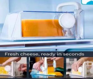 24/bax-Feliator pentru branzeturi, Plastic, Alb