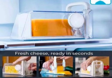 24/bax-Feliator pentru branzeturi, Plastic, Alb