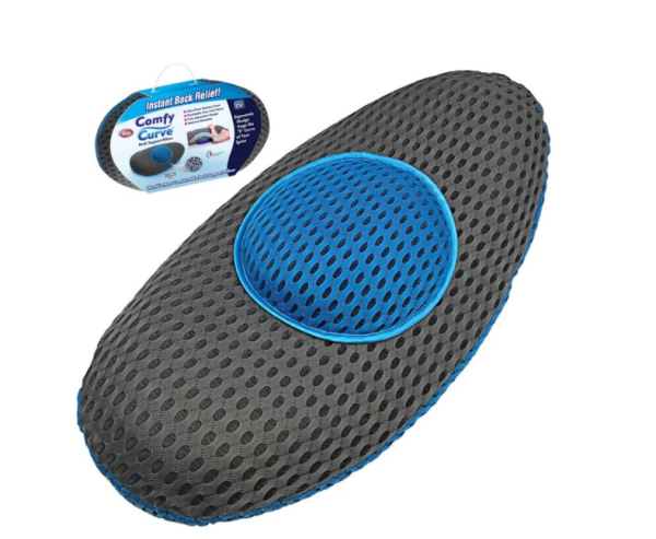 Perna suport lombar, Comfy Curve, reduce durerile din zona lombara, albastru, UA