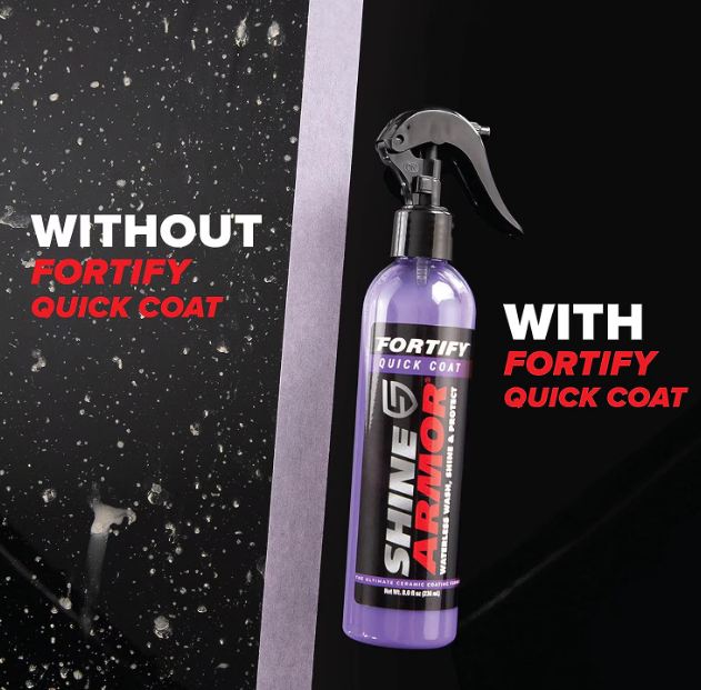 Kit Ceara Lichida, Ceramica, Shine Armor, Efect Hidrofob, 236ml pentru masina, scuter, bicicleta - imagine 3