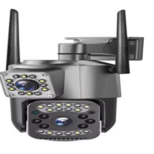 30/bax-Camera supraveghere exterior, WiFi 6MP, Dual Lens, rotativa 355°, detectare miscare si fata, Night Vision Color/IR, audio bidirectional, IP66, slot MicroSD, culoare negru