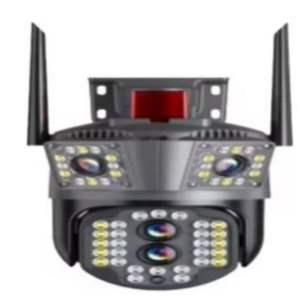 24/bax-Camera de Supraveghere Wi-Fi 4K cu 3 Ecrane, Zoom 10×, PTZ, Detectare Umana, Urmarire Automata, Night Vision, Protectie IP66