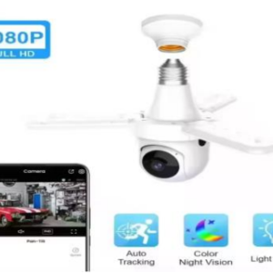 50/bax-Camera Bec cu 3 Brate de luimina LED KLUDOO 3MP HD WiFi PTZ, pridere bec E27, pentru securitatea casei