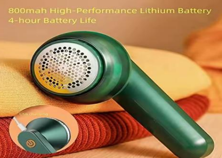 100/bax-Aparat Pentru Indepartarea Scamelor, Verde cu Incarcare USB