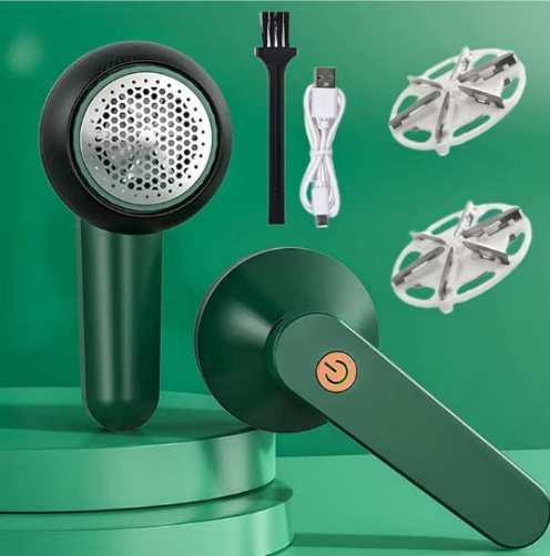 100/bax-Aparat Pentru Indepartarea Scamelor, Verde cu Incarcare USB - imagine 3