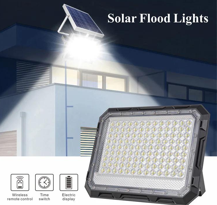 20/bax-Proiector LED, cu Panou Solar si Telecomanda, Rezistent la Apa IP65, 200W