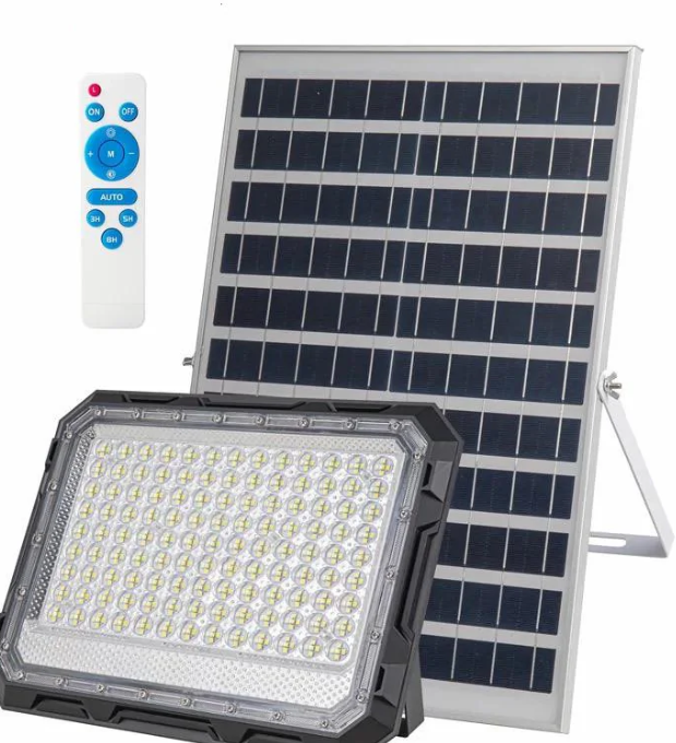 20/bax-Proiector LED, cu Panou Solar si Telecomanda, Rezistent la Apa IP65, 200W - imagine 2
