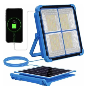 30/bax-Lampa solara portabila, VICTINY® camping, pescuit, 288 led, lumina neutra/rece/calda / rosu/ albastru / power bank