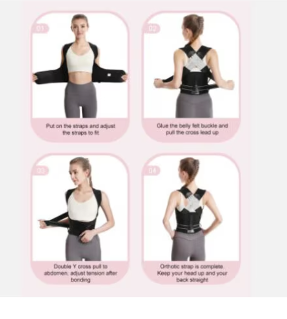 200/bax-Ham de corectare a posturii spatelui, pentru dureri de spate Curea reglabila, XPRESS SALES® - imagine 3