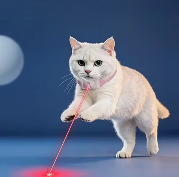 300/bax-Zgarda Pisici cu Laser, LaserVibe PRO, Interactiva, Ajustabila, Detasabila, Incarcare USB, Joaca Hands-Free, Potrivita pentru Interior, Accesoriu Distractiv, Silicon Moale, Usor de Curatat, Roz