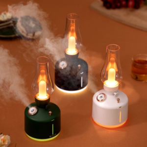 48/bax-Difuzor de aroma cu umidificator de aer, model lampa retro