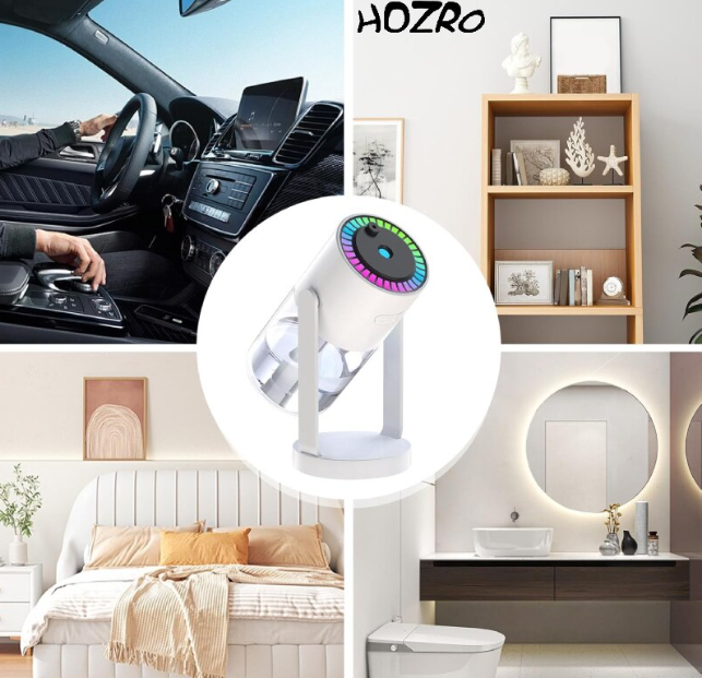 80/bax-Umidificator Star Sky, rotativ, 280ml, USB, pentru auto - imagine 2