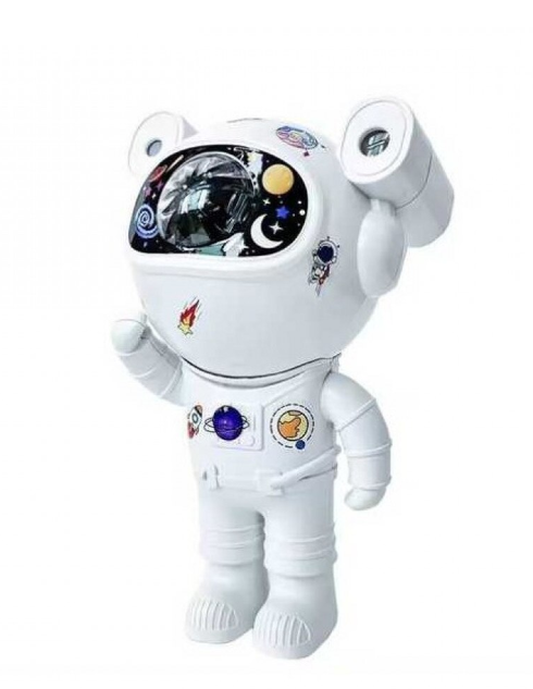 30/bax-Proiector Laser Astronaut cu Joc de Lumini si Stele, Boxa, Functie Bluetooth, Setare Luminozitate, Telecomanda
