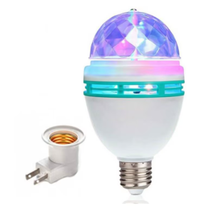 100/bax-Bec rotativ, LED, Soclu E27, 3 W, Adaptor pentru priza , Alb