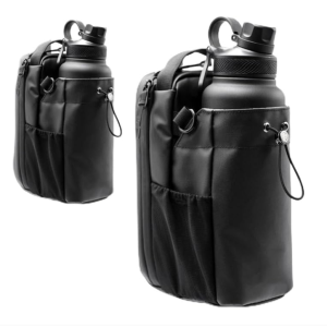 100/bax-Ghiozdan fitness magnetic pentru sala de sport, suport portabil pentru sticla de apa, accesorii antrenament, unisex, compact si rezistent, negru