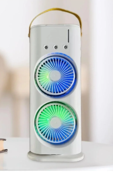 24/bax-FOXMAG24 Aparat aer condiționat portabil de birou, cu pulverizare, telecomandă, eficient, , alb