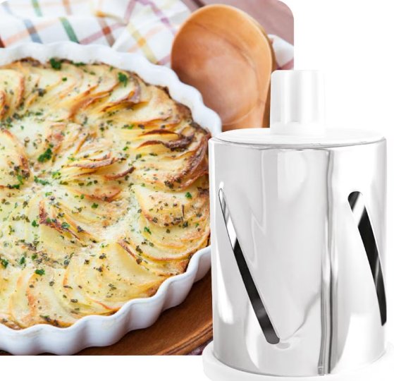 30/bax-Razatoare cu tambur 3 in 1 MediaShop livington sumo slicer 3614, 3 tamburi interschimbabili, Alb - imagine 3