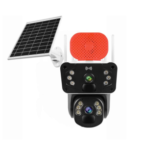 Camera Supraveghere 4G 3K Ultra HD, Dual Camera 6MP, Dual PIR, Incarcare Solara, Rotire Din Aplicatie, IP 66