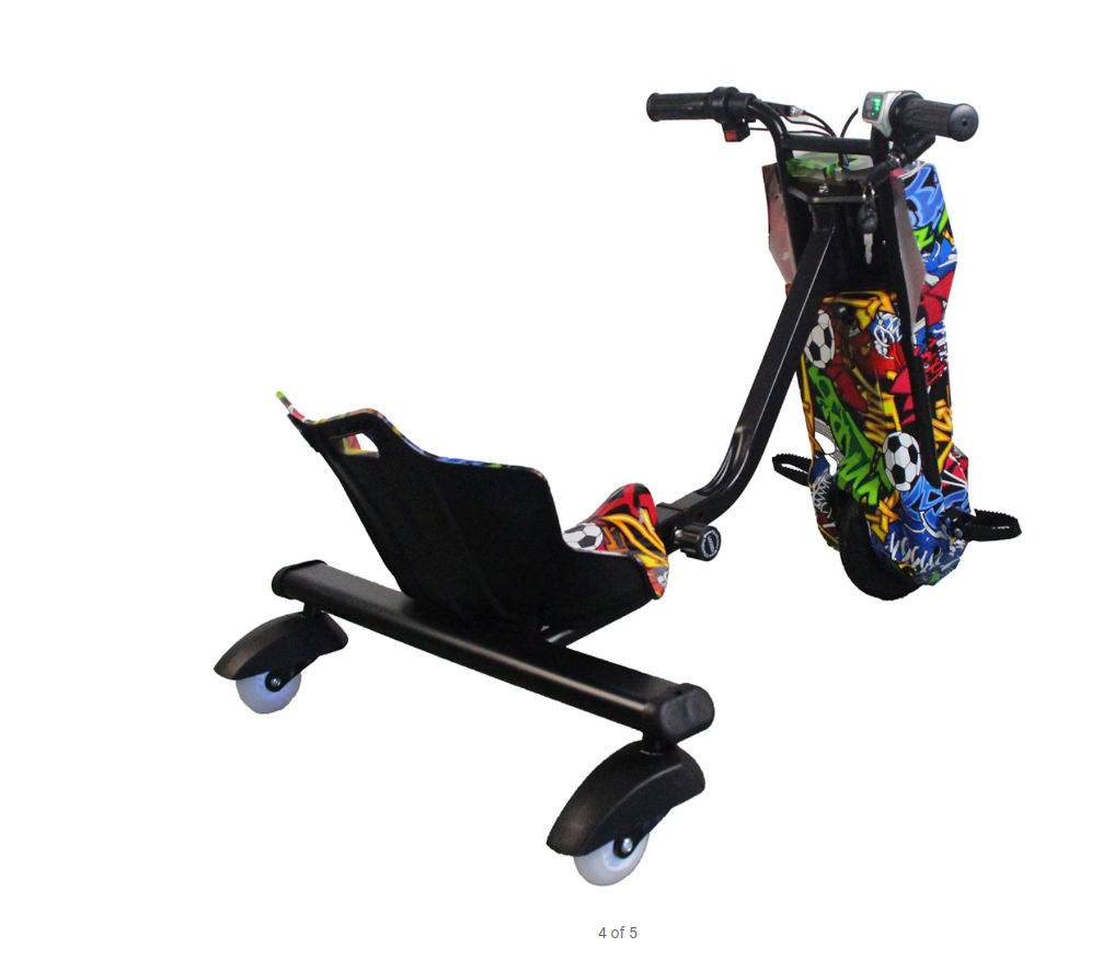 Tricicleta electrica pentru drifturi 360, motor 350W, 10KM/H, 4400mA - imagine 4