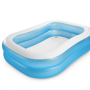 Piscina gonflabila dreptunghiulara , 200 x 120 x 40 cm, 2 inele, albastru