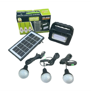 Kit panou solar cu 3 becuri, Incarcator usb si lanterna