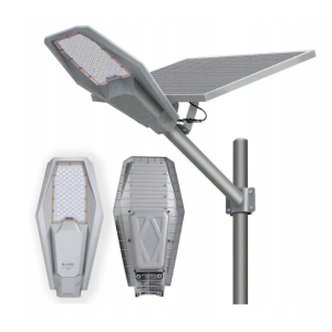 Lampa solara LED 200W, LedClick, cu senzor de amurg, acumulator