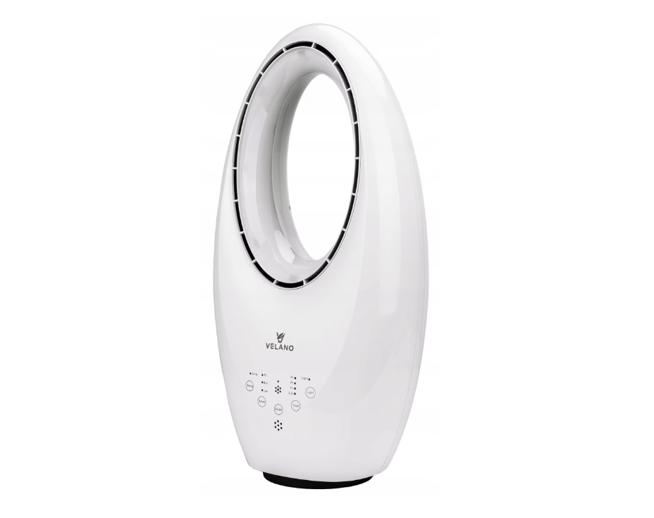 Ventilator fara palete HARKRAFT, 60W, oscilatie, iluminare LED, set complet - imagine 3