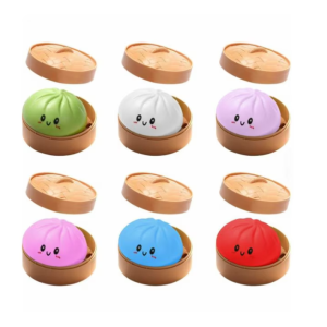 Jucarie interactiva copii, Dumpling Squishy, multicolor,