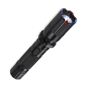 Lanterna LED 3 in 1 profesionala, Electrosoc si Laser, Carcasa din Aluminiu, Acumulator Incorporat, Rezistenta la Praf si Socuri, Compacta, Negru
