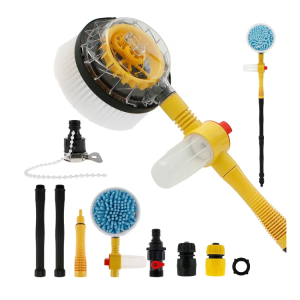 Perie de spalat auto rotativa, 100cm, cu cap rotativ 360°, material ABS si chenille, multifunctional
