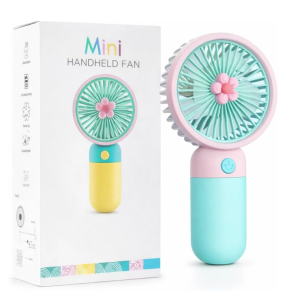 Mini ventilator portabil compact și ușor control cu ​​un singur buton, răcire personală pentru călătorii, birou, utilizare în exterior