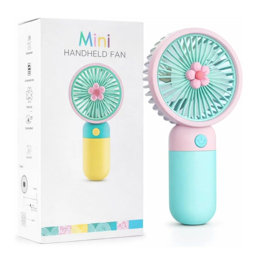Mini ventilator portabil compact și ușor control cu un singur buton, răcire personală pentru călătorii, birou, utilizare în exterior